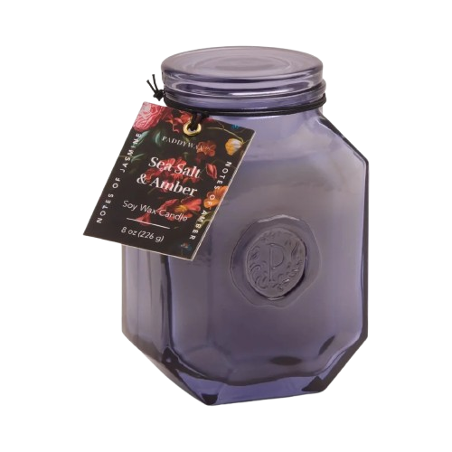 Botanica Sea Salt & Amber Blue Glass - 8 oz