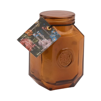 Botanica Leather & Smoke Amber Glass - 8 oz